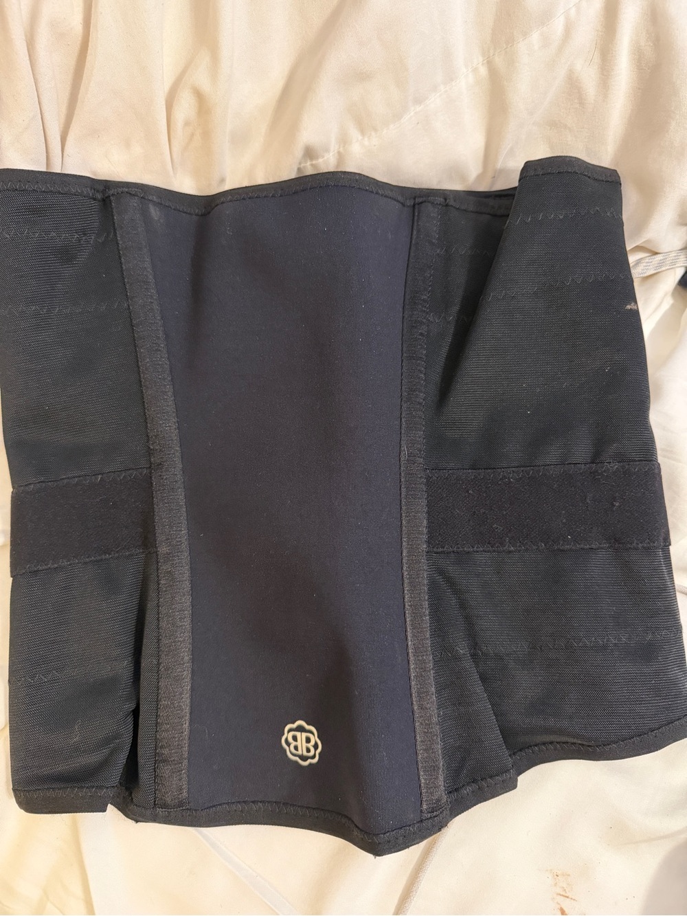 Belly Bandit Black Waist Trainer with Logo Print